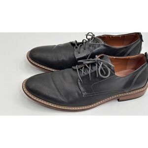 Madden M-NYTRO Mens Black Perforated Derby Dress Shoes Size 12 Business Casual